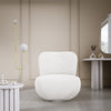Eleganter Kyoto Designer Bouclé Sessel mit 360° Drehfunktion – Komfort trifft Stil