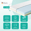 NightSense® Ergonomische Wendematratze – Optimaler Komfort, 2 Härtegrade H2/H3, Langlebig