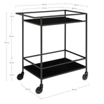 Lade das Bild in den Galerie-Viewer, Eleganter Quarto Servierwagen mit Metallgestell – Modern, Praktisch, Vielseitig für Ihr Zuhause
