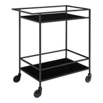 Lade das Bild in den Galerie-Viewer, Eleganter Quarto Servierwagen Metallgestell: Vielseitiger Rollwagen für Küche &amp; Bar
