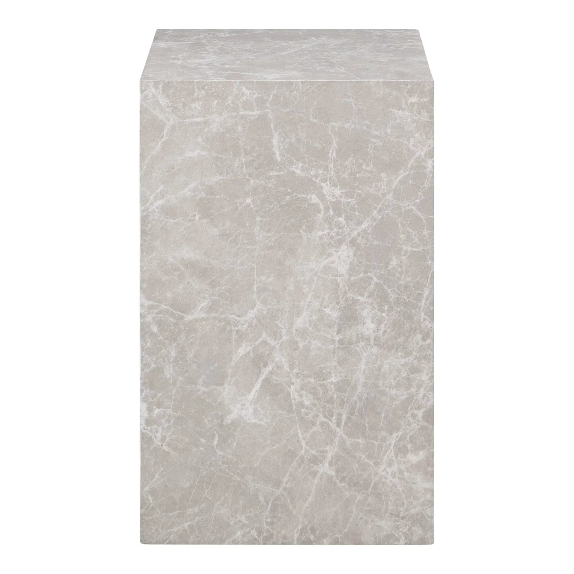 Eleganter Designer Couchtisch Beistelltisch Paris Graue Marmoroptik Modern