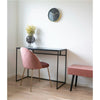 Eleganter ARCO Designer Schreibtisch für Modernes Büro Home Office Eiche Schwarz Holz