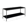 Elegantes Designer Lowboard Quarto mit stabilem Metallgestell für modernes Wohnzimmer