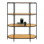 Lade das Bild in den Galerie-Viewer, Modernes Designer Regal Quarto mit Metallgestell – Stilvolle Aufbewahrung für Zuhause
