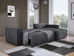 Lade das Bild in den Galerie-Viewer, Luxuriöses Velanova Cord Ecksofa mit Schlaffunktion und praktischem Stauraum
