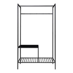 Lade das Bild in den Galerie-Viewer, Modernes Designer Metallgestell Garderobe Quarto – Stilvolles Flurregal mit Ablagemöglichkeiten
