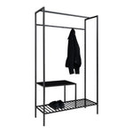 Lade das Bild in den Galerie-Viewer, Modernes Designer Metallgestell Garderobe Quarto – Stilvolles Flurregal mit Ablagemöglichkeiten
