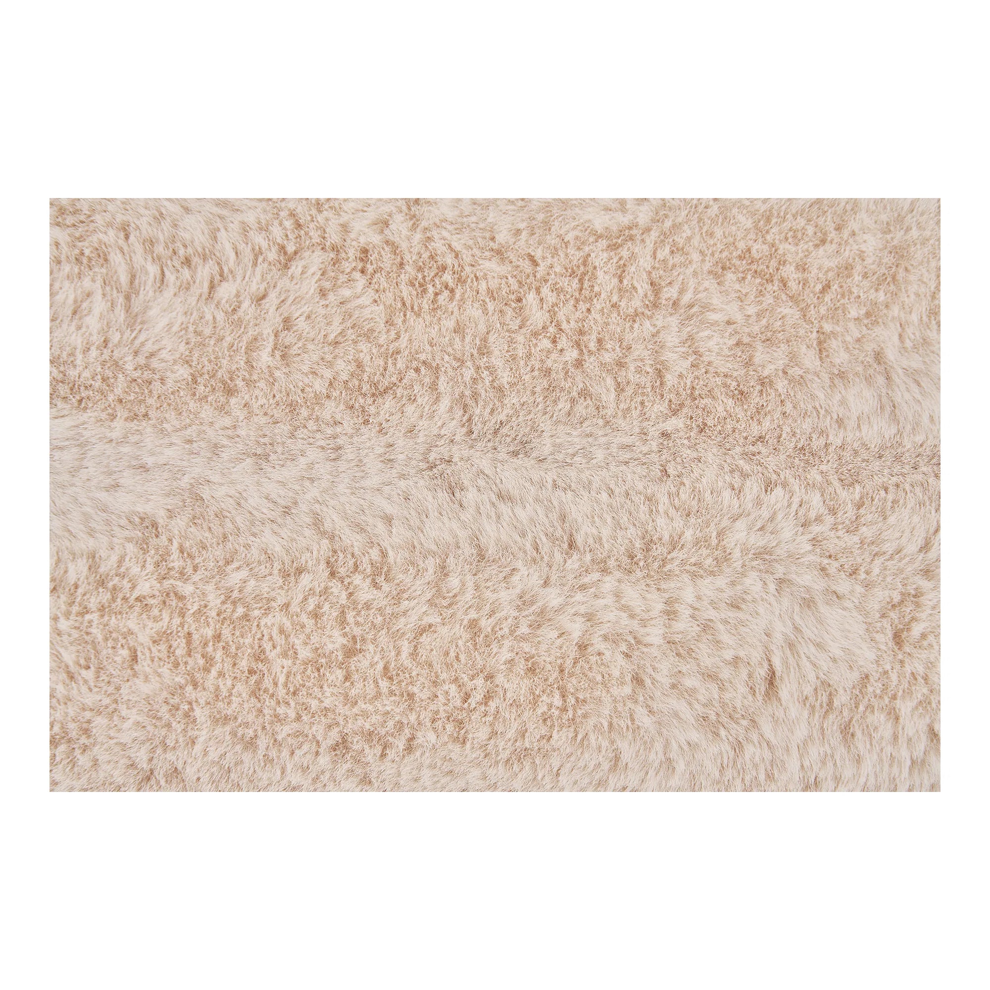 Luxuriöses Kuschelkissen Tao Kunstfell Beige 45x45 cm Gemütliches Dekokissen Flauschig