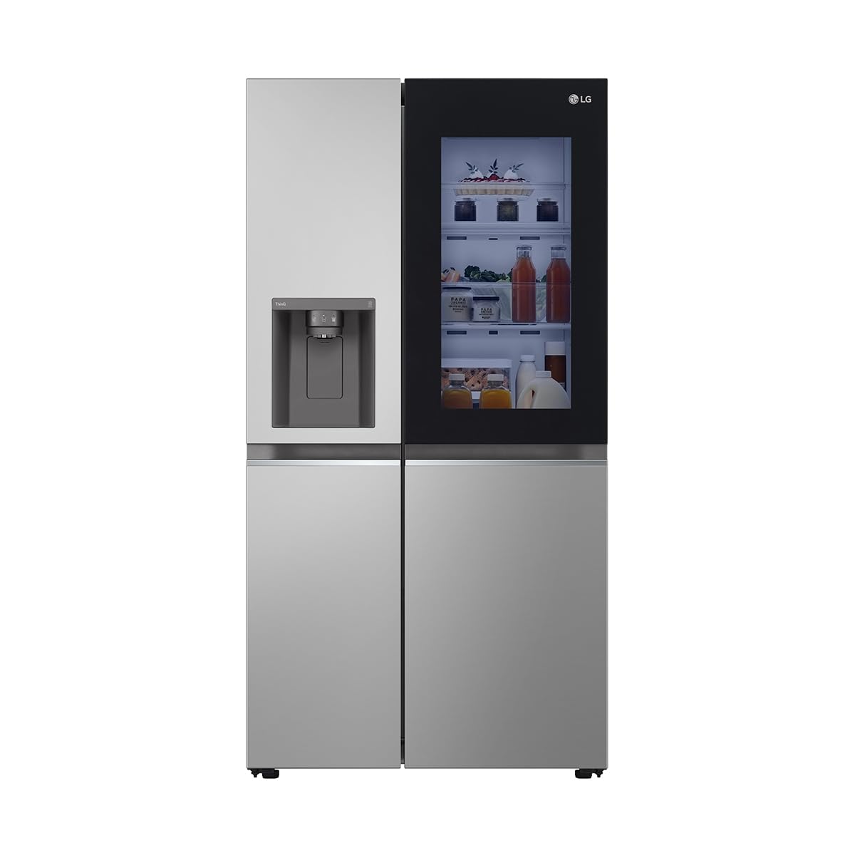 LG InstaView Side-by-Side Kühlschrank: 635L, Door-in-Door, Eis- & Wasserspender, Smart ThinQ