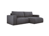 Modernes L-Form Cord Ecksofa Carl mit Schlaffunktion und integriertem Bettkasten