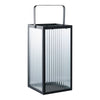 Elegante Valero Metall-Glas Laterne für Garten, Terrasse & Balkon Beleuchtung