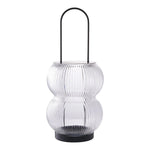 Lade das Bild in den Galerie-Viewer, Elegante Aruba Metall Glas Laterne: Stilvolle Beleuchtung für Garten &amp; Terrasse
