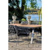 Firenze Gartenstuhl Set: Elegante schwarze Polyrattan-Stühle mit robustem Stahlrahmen
