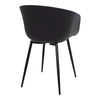 Lena Gartenstuhl Set Schwarz: Elegante Outdoor-Stühle mit Robustem Stahlgestell für Komfort