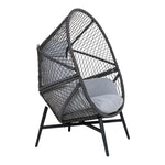 Lade das Bild in den Galerie-Viewer, Marano Polyrattan Loungesessel mit Kissen – Outdoor Garten Sessel Wetterfest Komfortabel
