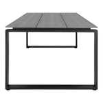 Lade das Bild in den Galerie-Viewer, Robuster Garten Esstisch Emilio, 210x100cm, Nonwood &amp; Aluminium, Modern, Wetterfest, Schwarz/Grau
