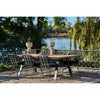 Lorenzo Garten-Esstisch: Robustes Nonwood, elegantes Aluminium, Natur/Schwarz Design