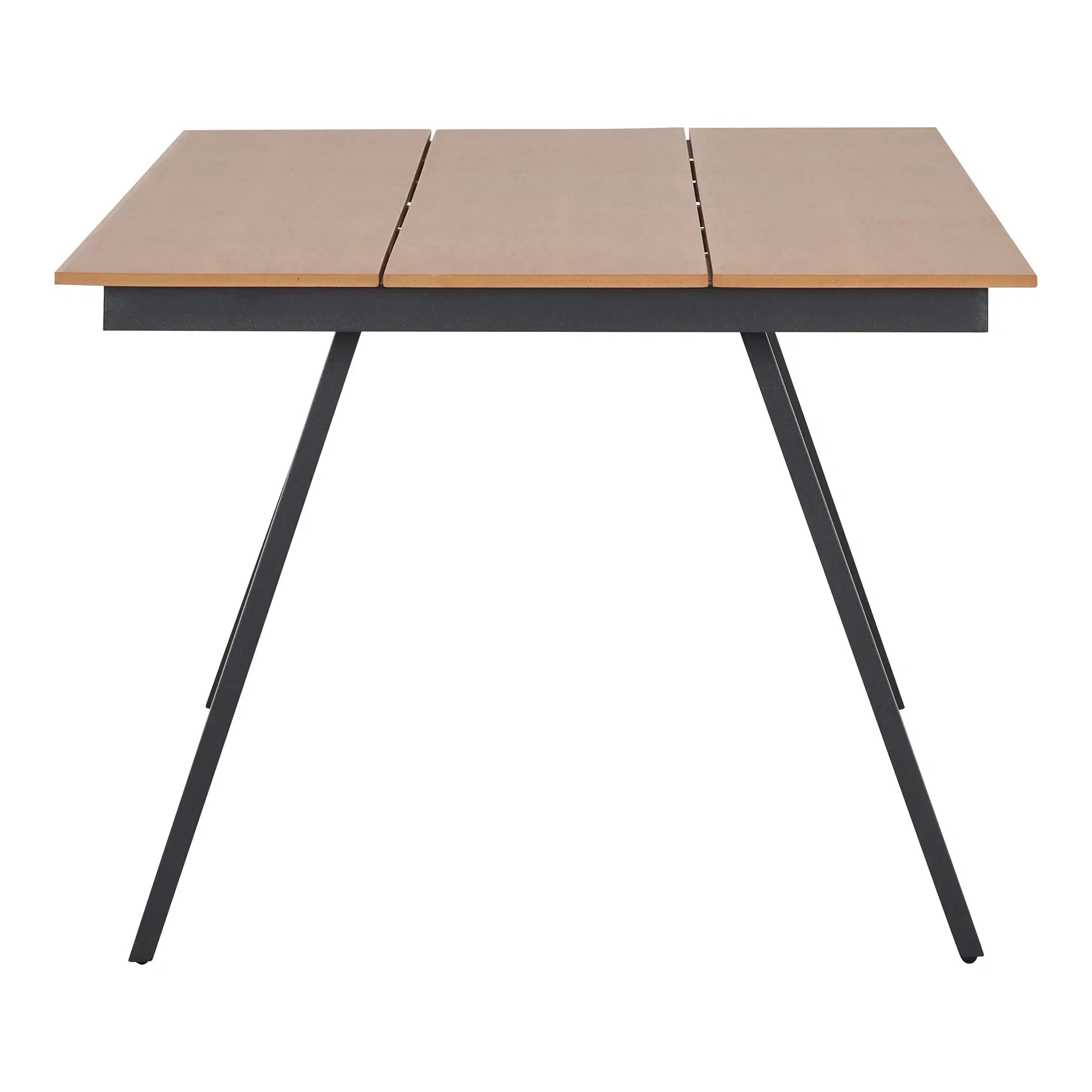 Lorenzo Garten-Esstisch: Robustes Nonwood, elegantes Aluminium, Natur/Schwarz Design