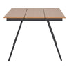 Lorenzo Garten-Esstisch: Robustes Nonwood, elegantes Aluminium, Natur/Schwarz Design
