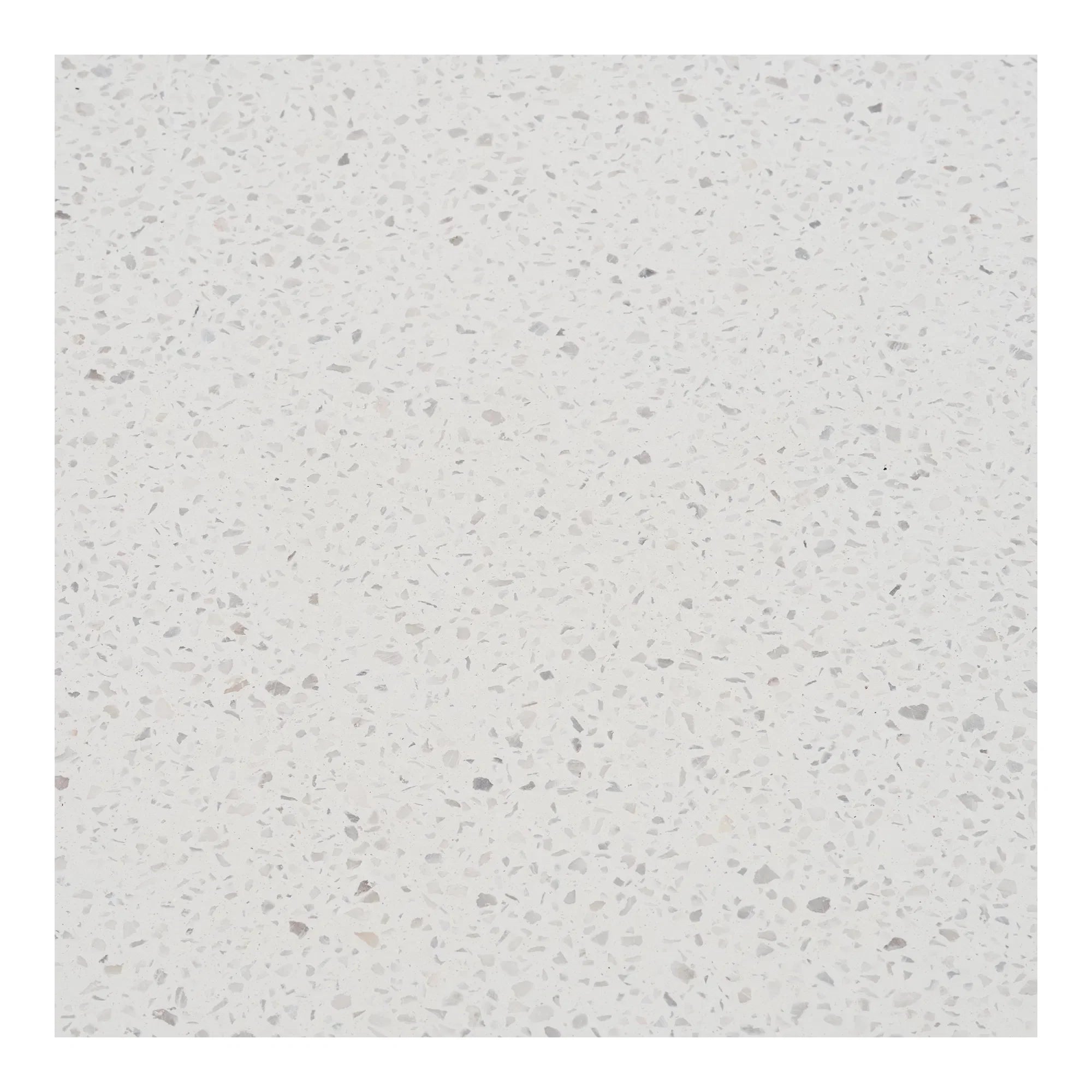 Eleganter Garten Esstisch Lisa: Akazie & Terrazzo – Natur/Weiß, Ø120 cm