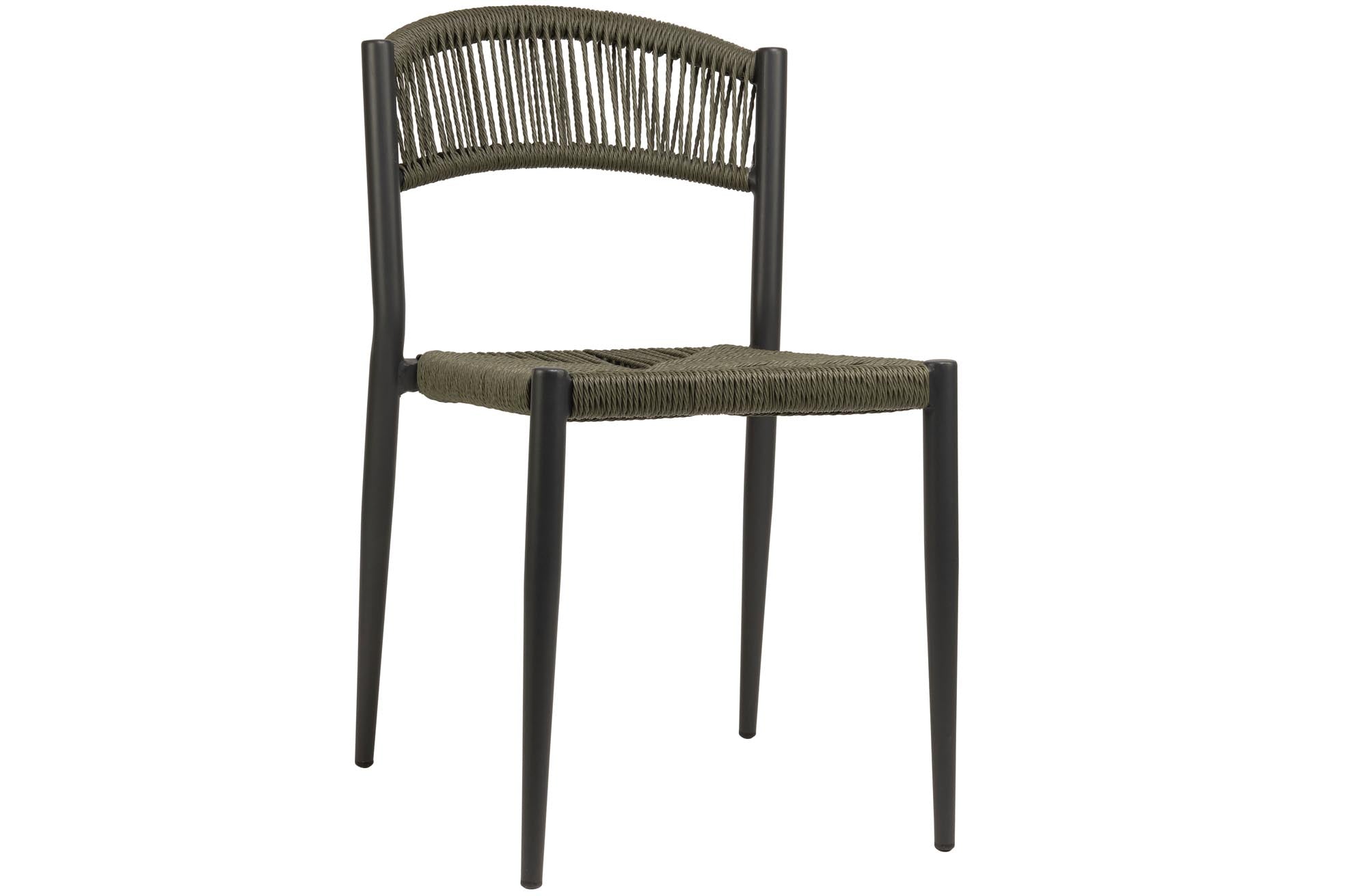 Elegantes 4er Set Gartenstuhl Kira: Modernes Seil-Design für Outdoor-Oasen