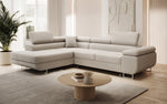 Lade das Bild in den Galerie-Viewer, Luxuriöses Designer Ecksofa Aston Bouclé mit Schlaffunktion &amp; Stauraum, Multifunktional &amp; Stilvoll
