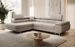 Lade das Bild in den Galerie-Viewer, Luxuriöses Designer Ecksofa Aston Bouclé mit Schlaffunktion &amp; Stauraum, Multifunktional &amp; Stilvoll

