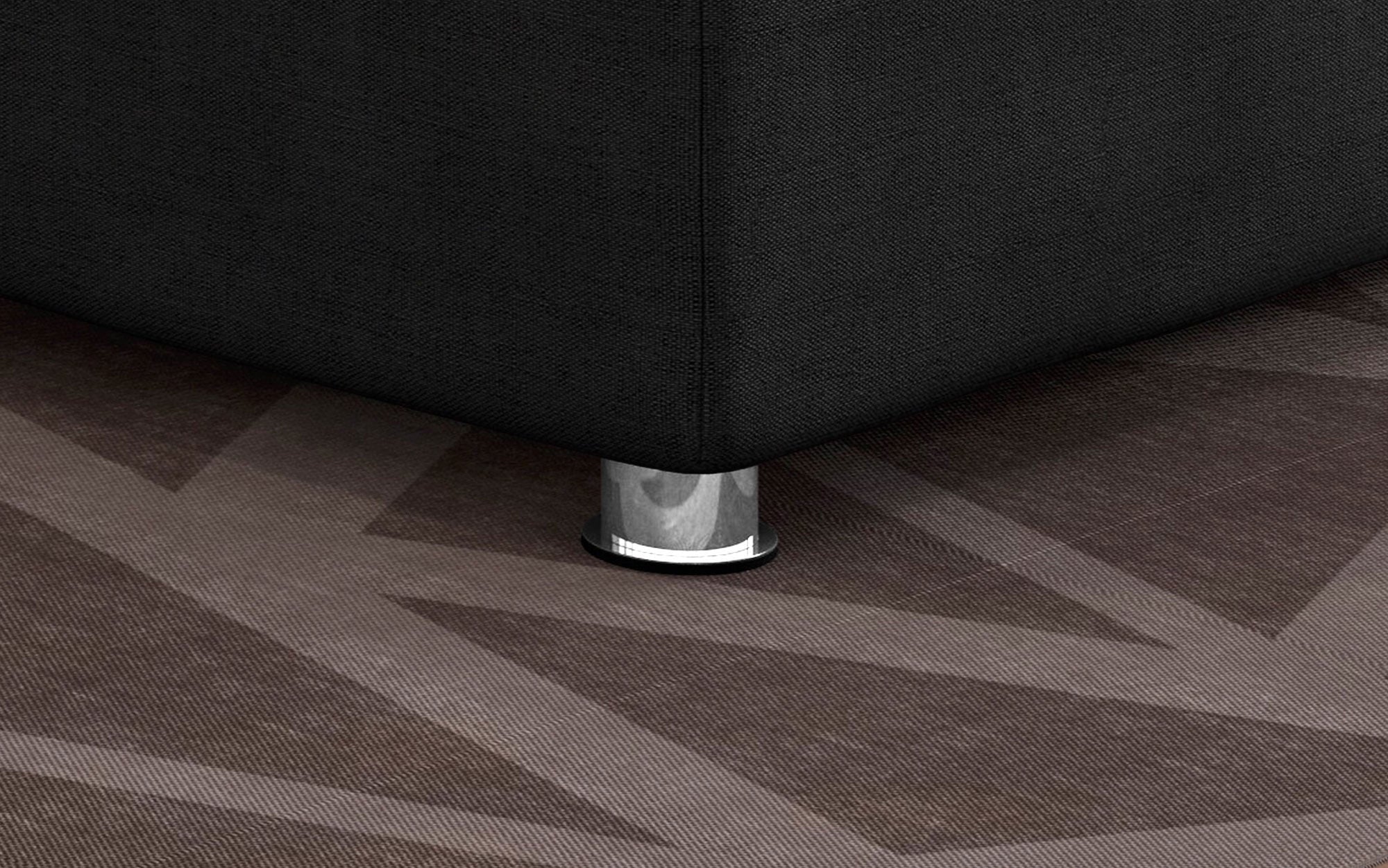 Modernes graues Boxspringbett Athene: Komfort, Zen-Ruhe & erholsamer Schlaf
