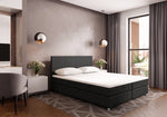 Lade das Bild in den Galerie-Viewer, Modernes graues Boxspringbett Athene: Komfort, Zen-Ruhe &amp; erholsamer Schlaf
