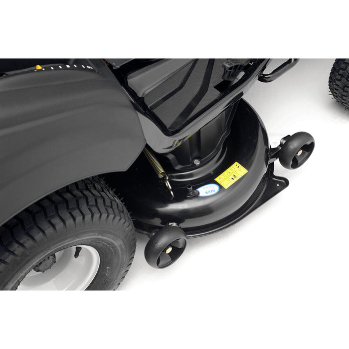 BLACK EDITION® Rasentraktor 285/106 Twin KH: Leistungsstarker Kawasaki Motor, 106cm Schnitt, Komfortsitz