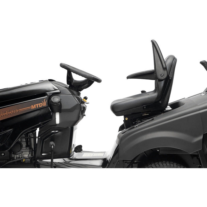 BLACK EDITION® Rasentraktor 285/106 Twin KH: Leistungsstarker Kawasaki Motor, 106cm Schnitt, Komfortsitz