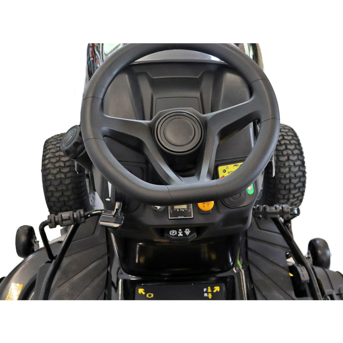 BLACK EDITION® 285/117 Twin KH Rasentraktor: Leistungsstark mit Kawasaki V-Twin Motor