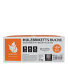 Heizfuxx Nestro Hartholz Buche Briketts, 81x12kg Palette, Lange Brenndauer
