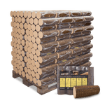 Lade das Bild in den Galerie-Viewer, Premium Plus Buchenholz Briketts: 960 kg Hartholz, Hoher Heizwert, Wenig Asche, Lang Brennend
