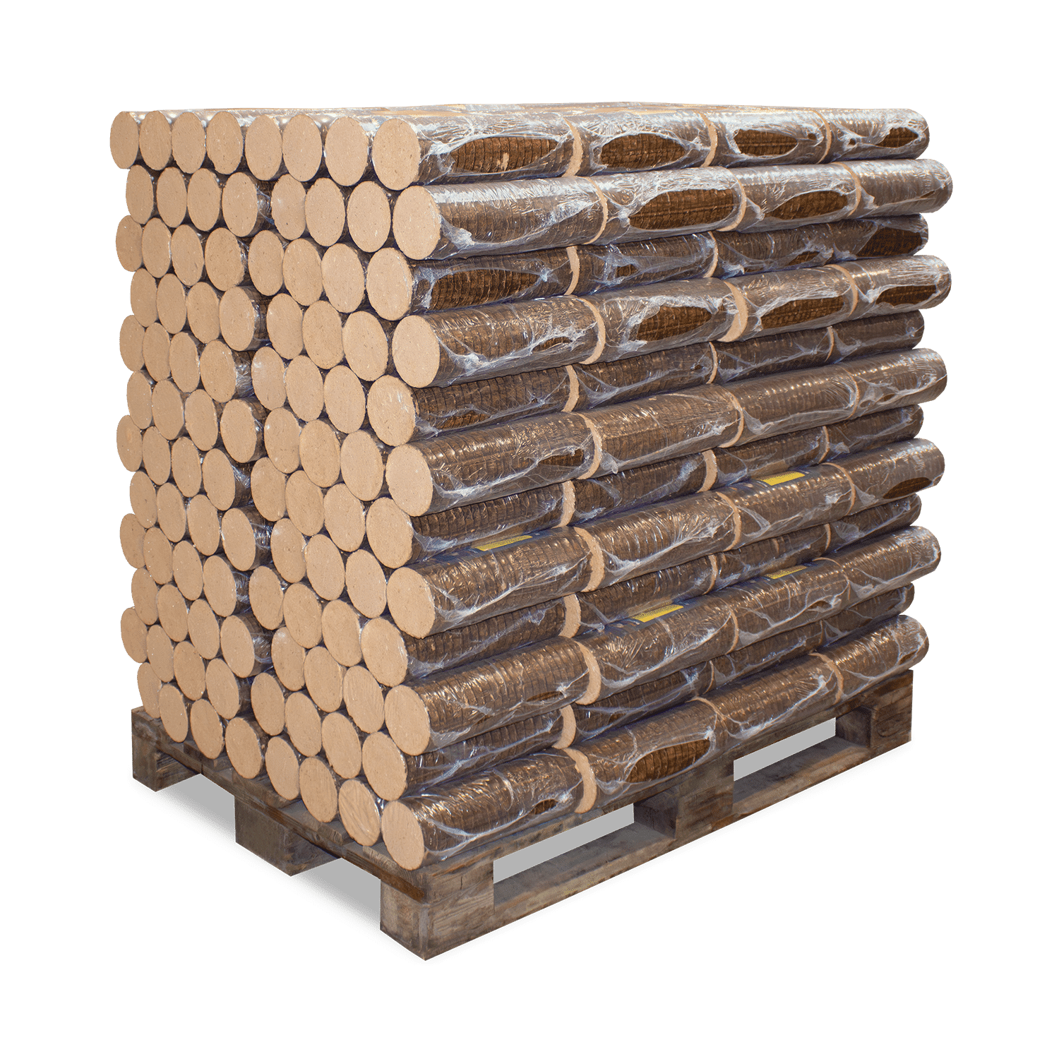 Premium Plus Buchenholz Briketts: 960 kg Hartholz, Hoher Heizwert, Wenig Asche, Lang Brennend