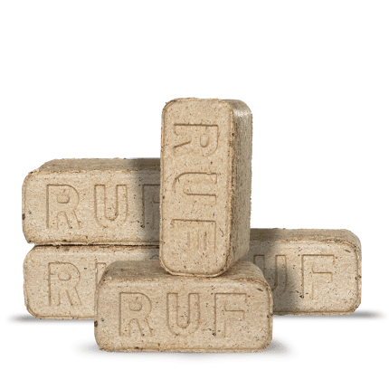 RUF Original Blue Nadelholz Weichholzbriketts: Hoher Heizwert, saubere Verbrennung, umweltfreundlich heizen