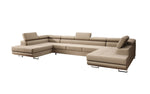 Lade das Bild in den Galerie-Viewer, Luxuriöses Designer Sofa Taormina mit Schlaffunktion, Klappfunktion &amp; Stauraum in Bouclé
