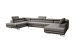 Lade das Bild in den Galerie-Viewer, Luxuriöses Designer Sofa Taormina mit Schlaffunktion, Klappfunktion &amp; Stauraum in Bouclé
