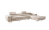 Luxuriöses Designer Sofa Calvera Maxi mit Schlaf- und Klappfunktion, Cord Bezug