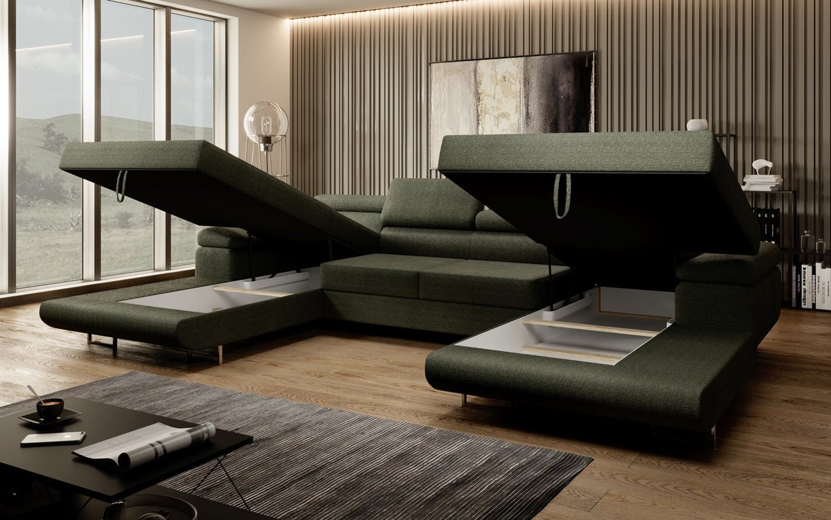 Luxuriöses Calvera U-Sofa: Verwandlungsfähig, Bequem, Stilvoll – Ideal für Ihr Wohnzimmer