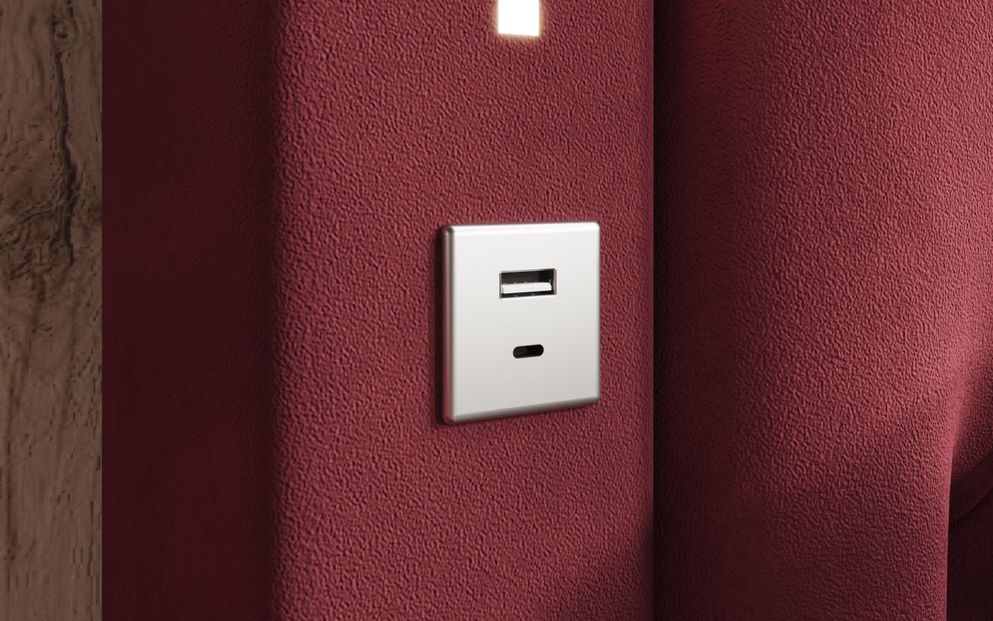 Luxuriöses Designer-Polsterbett Relina: Samt, RGB-Beleuchtung, USB & Geräumiger Stauraum