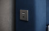 Luxuriöses Samt-Boxspringbett Troja mit Stauraum, RGB-LED, USB-Anschluss, USBC, Fernbedienung