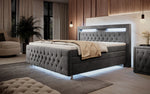 Lade das Bild in den Galerie-Viewer, Boxspring-Welt Serie 1 Boxspringbett 180x200cm, Premium 7-Zonen-Taschenfederkern, hoher Schlafkomfort
