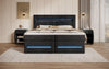 Minera Boxspringbett mit LED, USB, Stauraum – Luxuriöser Schlafkomfort