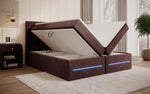 Lade das Bild in den Galerie-Viewer, Minera Boxspringbett mit LED, USB, Stauraum – Luxuriöser Schlafkomfort
