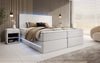 Luxuriöses Boxspringbett Voyage mit LED & Stauraum, Samtbezug