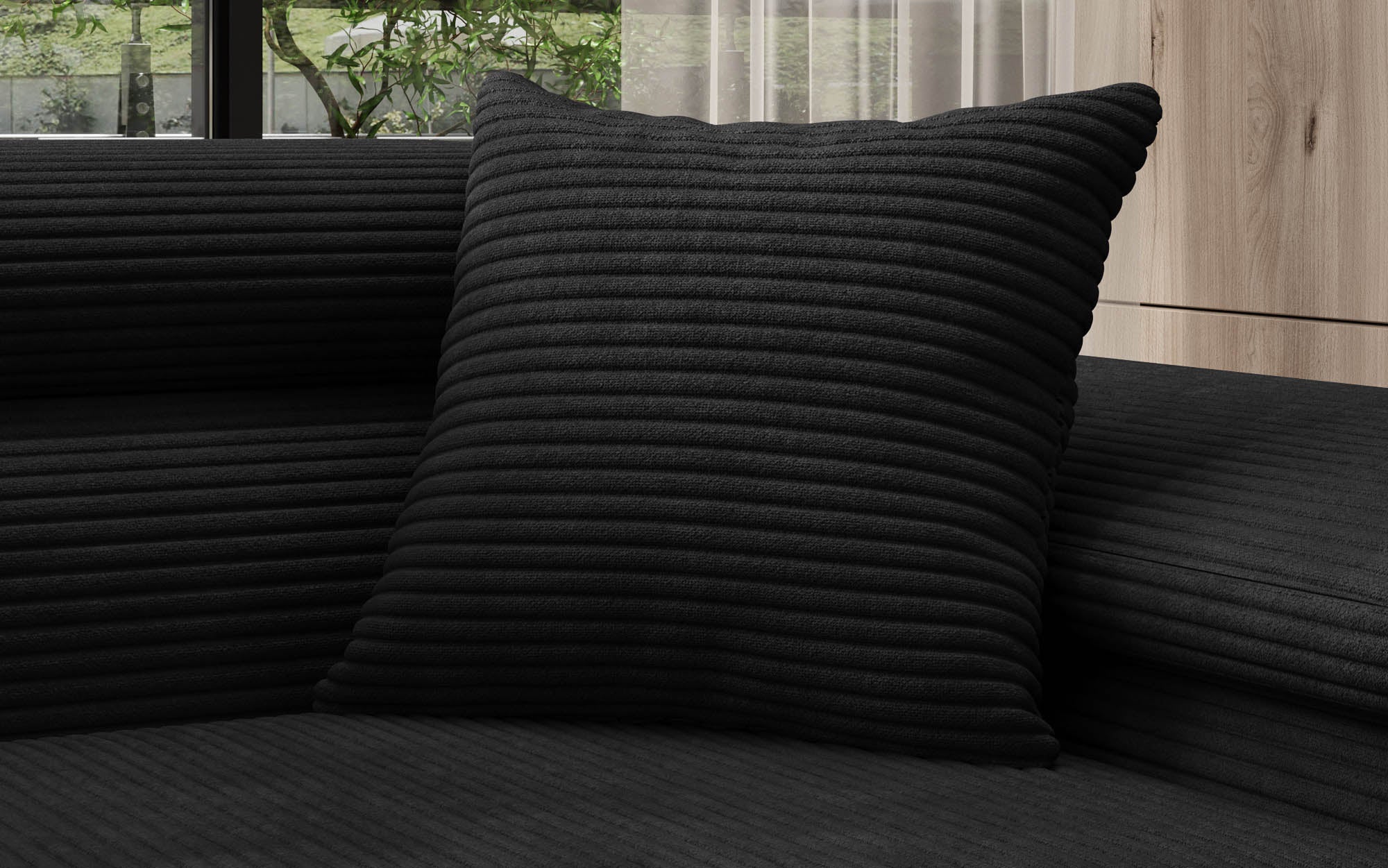 Luxuriöses Gava Cord-Zierkissen 50x50 cm: Weich, Robust, Stilvoll für Ihr Zuhause