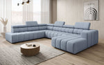 Lade das Bild in den Galerie-Viewer, Luxuriöses Aurora Maxi Samt Designer Sofa mit Elektrischer Sitzerweiterung und Schlafsofa-Funktion
