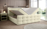 Lade das Bild in den Galerie-Viewer, Luxor Bouclé Boxspringbett: Elegantes Design, Gemütlicher Schlaf, Praktischer Stauraum
