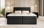 Lade das Bild in den Galerie-Viewer, Luxuriöses Boxspringbett Aurelia Stoffbett mit Integriertem Stauraum für Schlafzimmer
